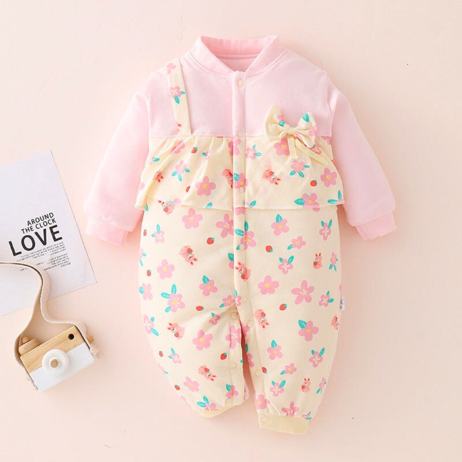 Emma Floral Baby Girls Romper