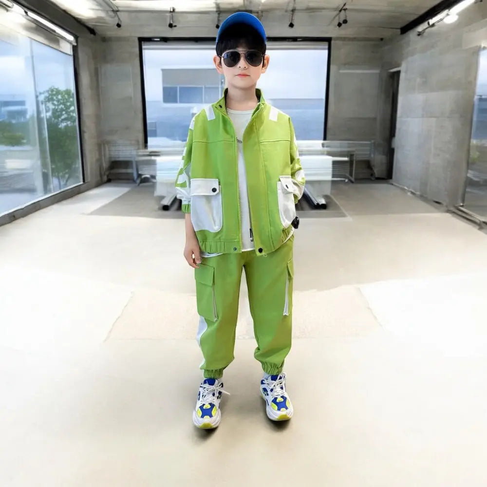 Boys Stylish Green Co-ord Set