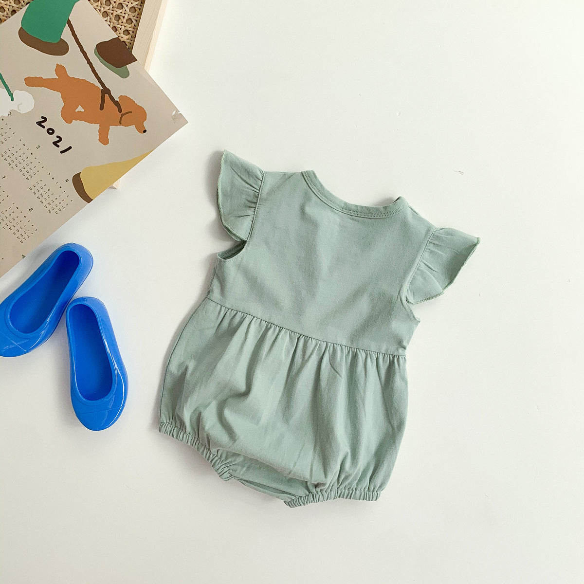 Flower Everyday Baby Comfy Girls Romper