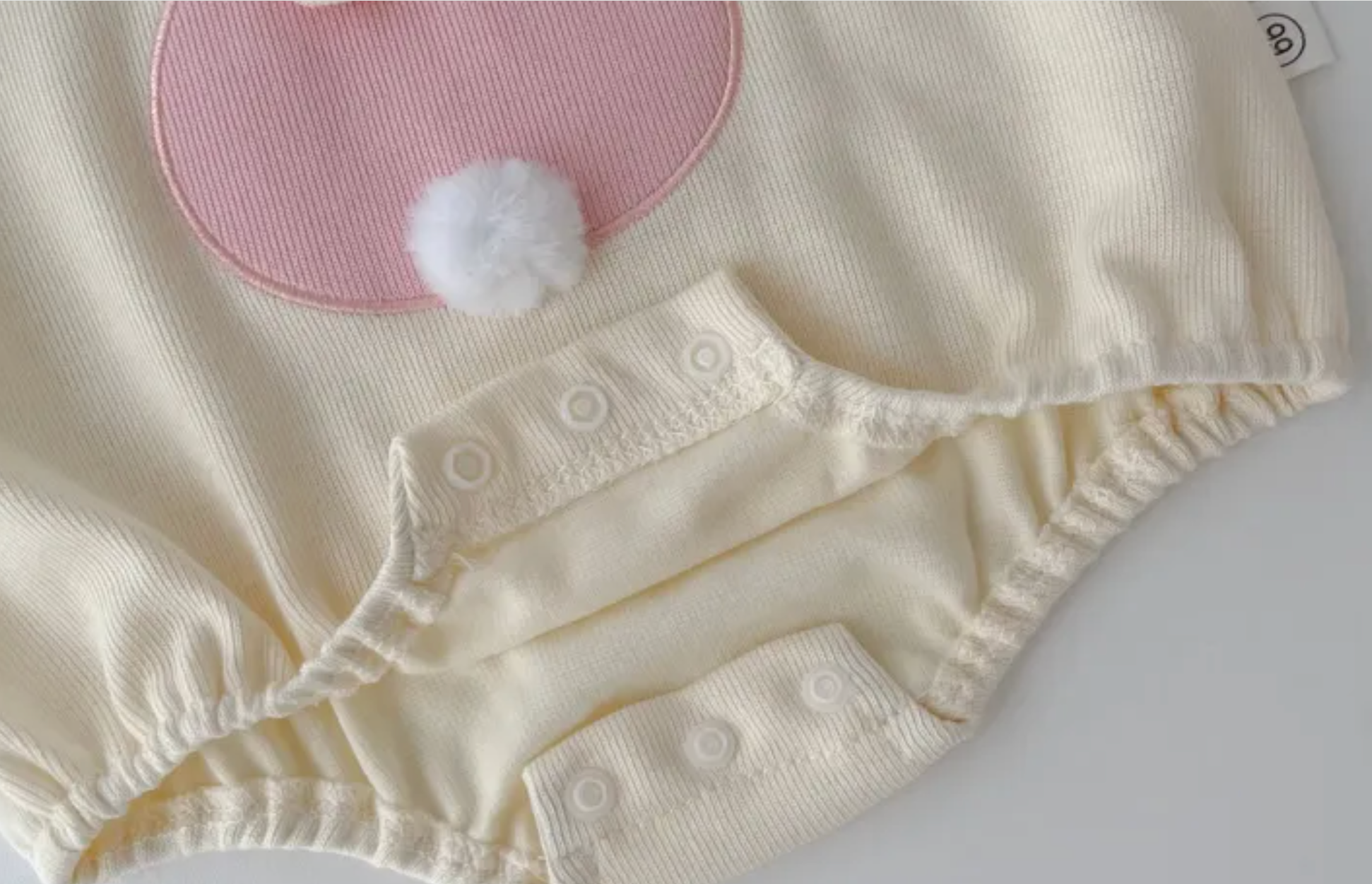 Gia Bunny Ears and Tail Baby Girls Romper
