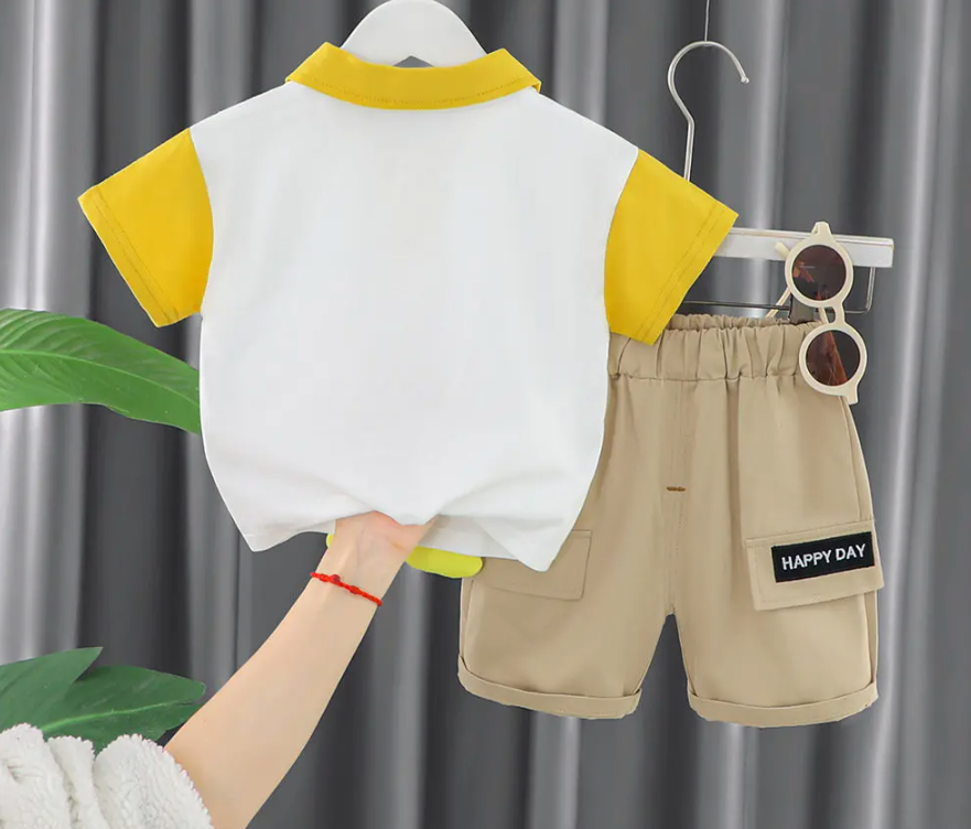 Giraffe 3D Legs Tshirt and Shorts Boys Set