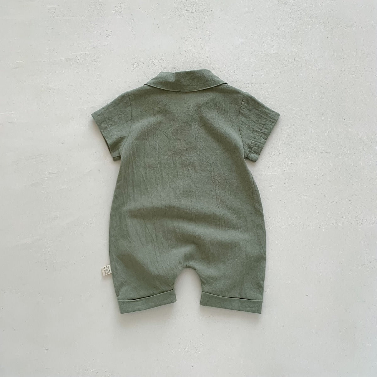 Liam Baby Boys Collared Romper
