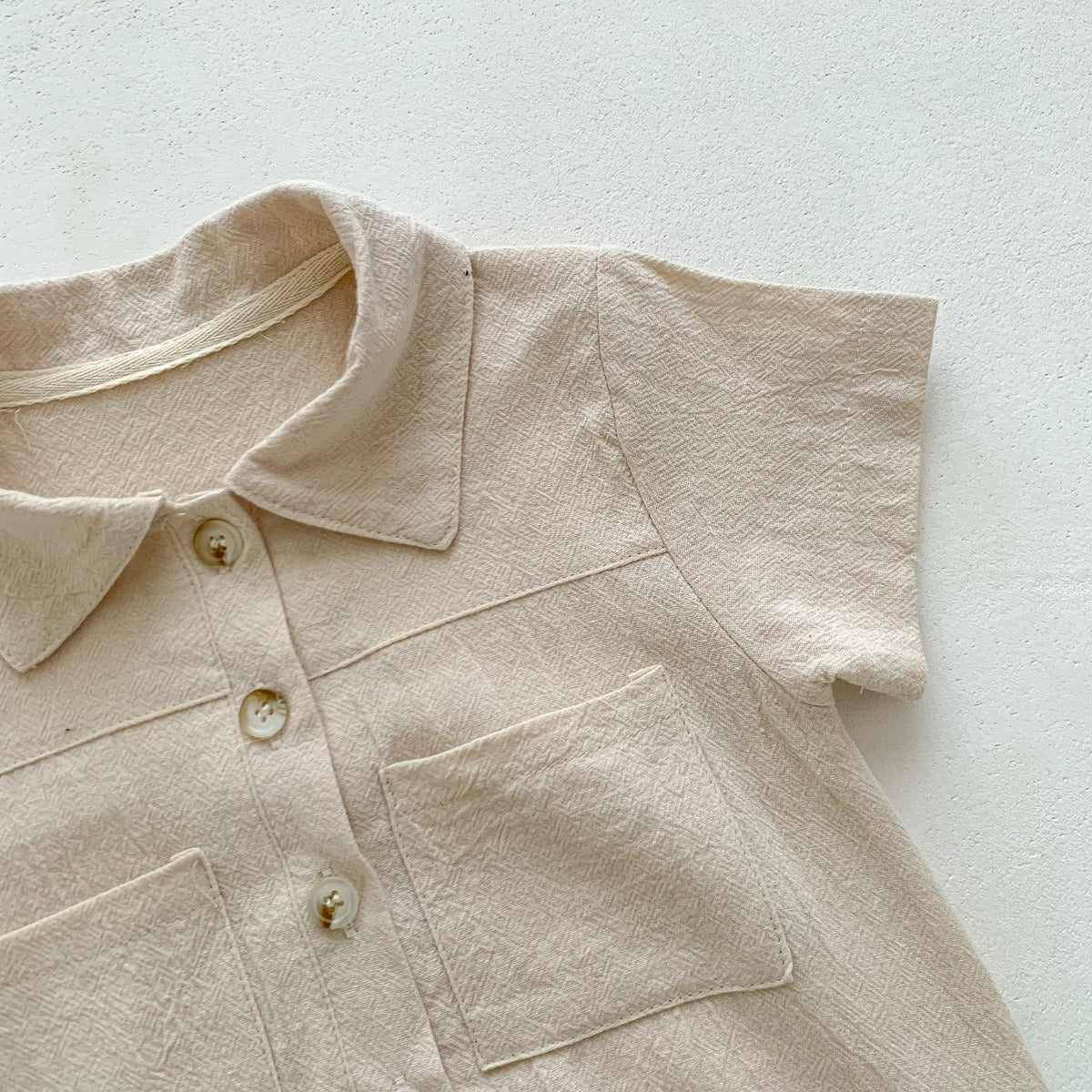 Liam Baby Boys Collared Romper