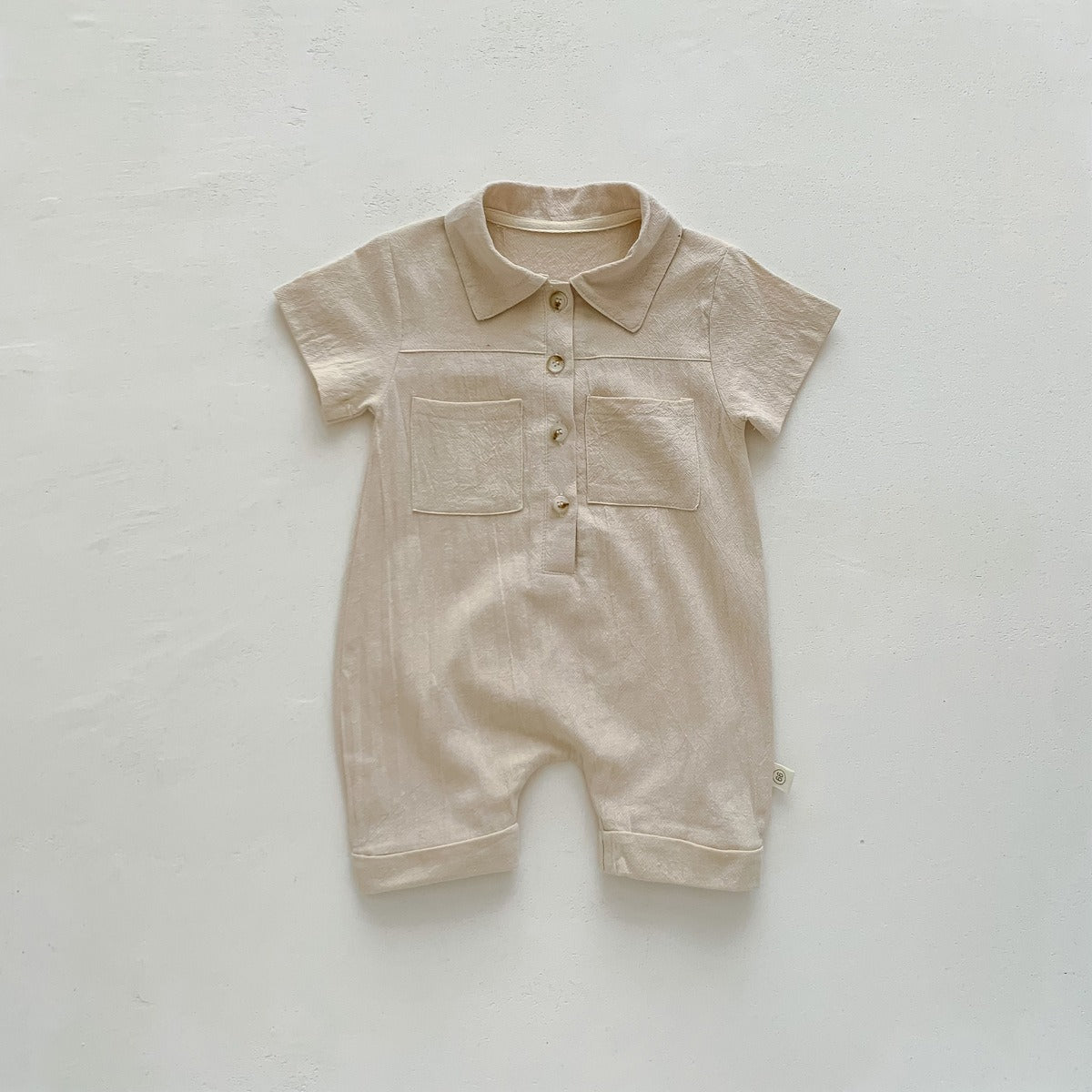 Liam Baby Boys Collared Romper