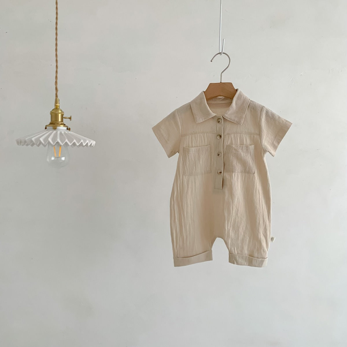 Liam Baby Boys Collared Romper