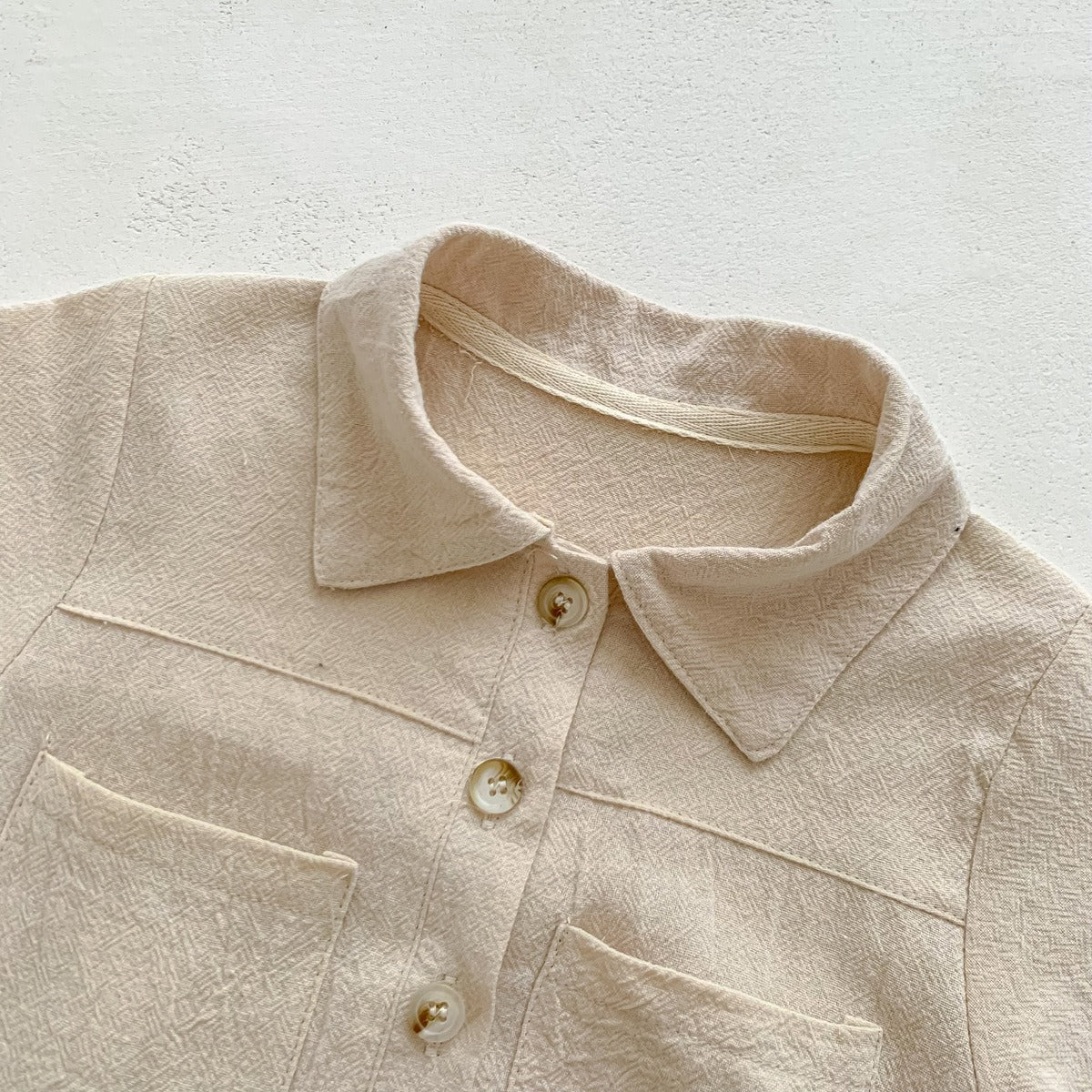 Liam Baby Boys Collared Romper