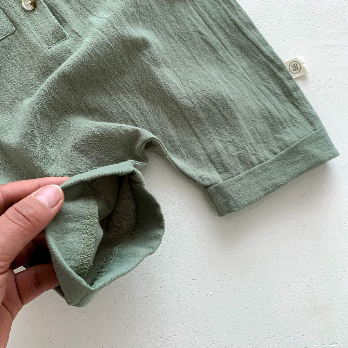 Liam Baby Boys Collared Romper