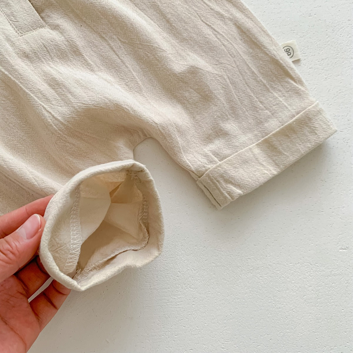 Liam Baby Boys Collared Romper