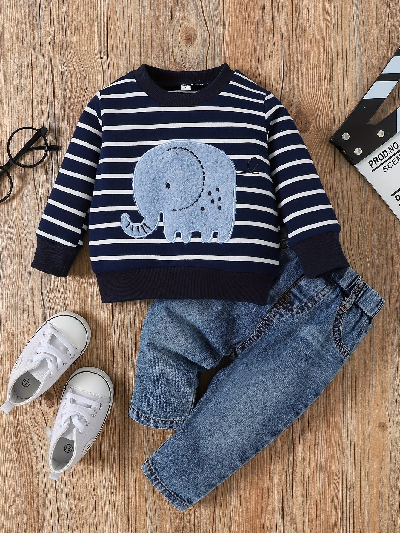 Lil Elephant Boys Tshirt and Denim Set