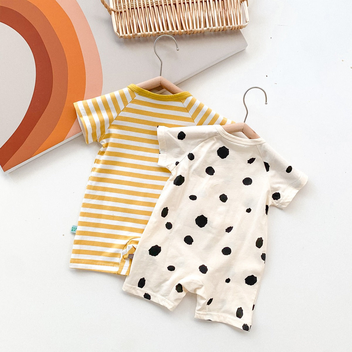 Little Baby Boys and Girls Bright Romper