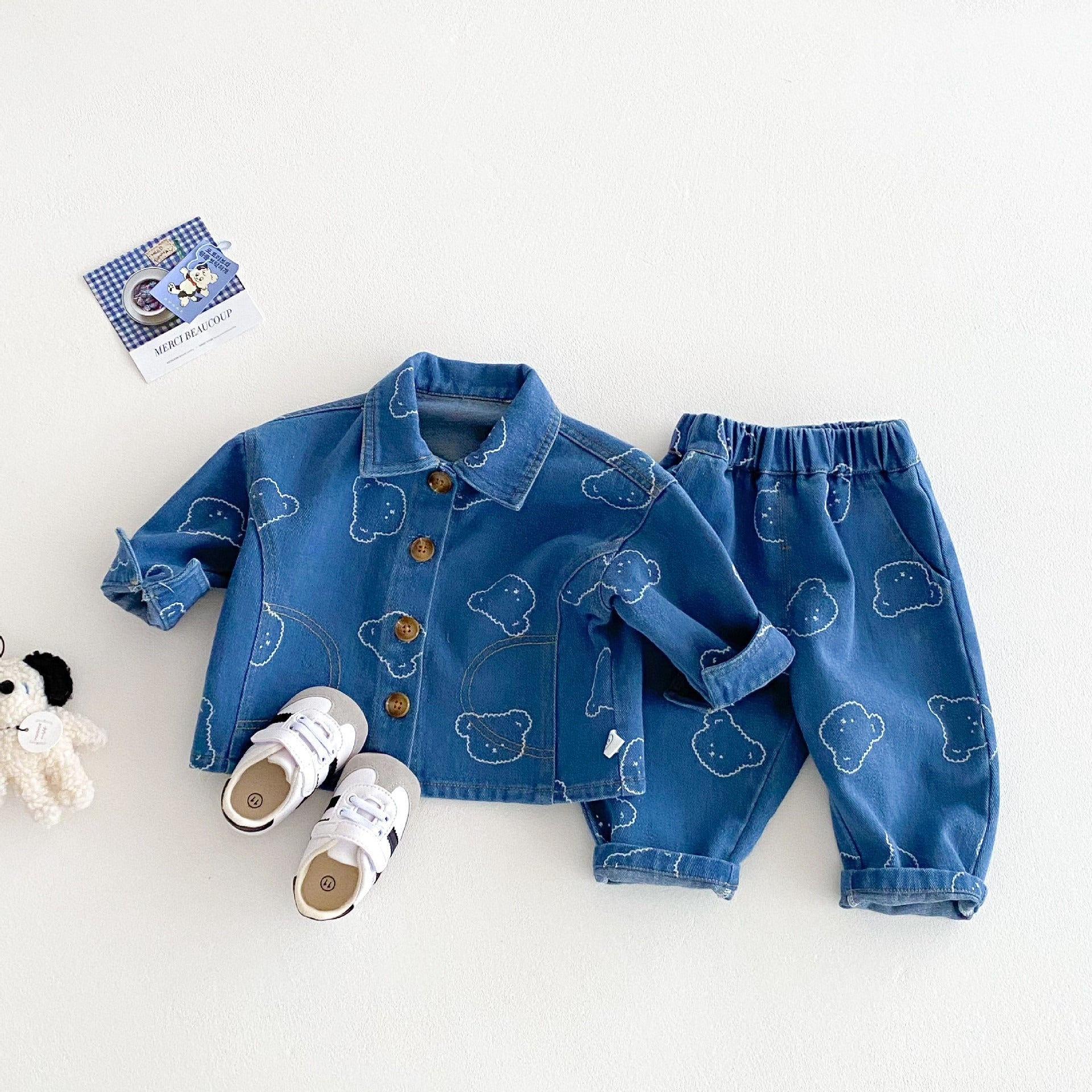 Little Boys Denim Party Set