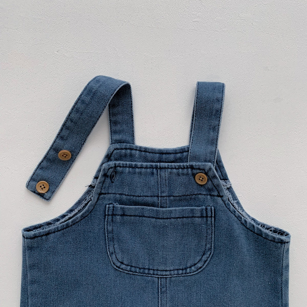 Little Denim Boys and Girls Jumpsuit Set