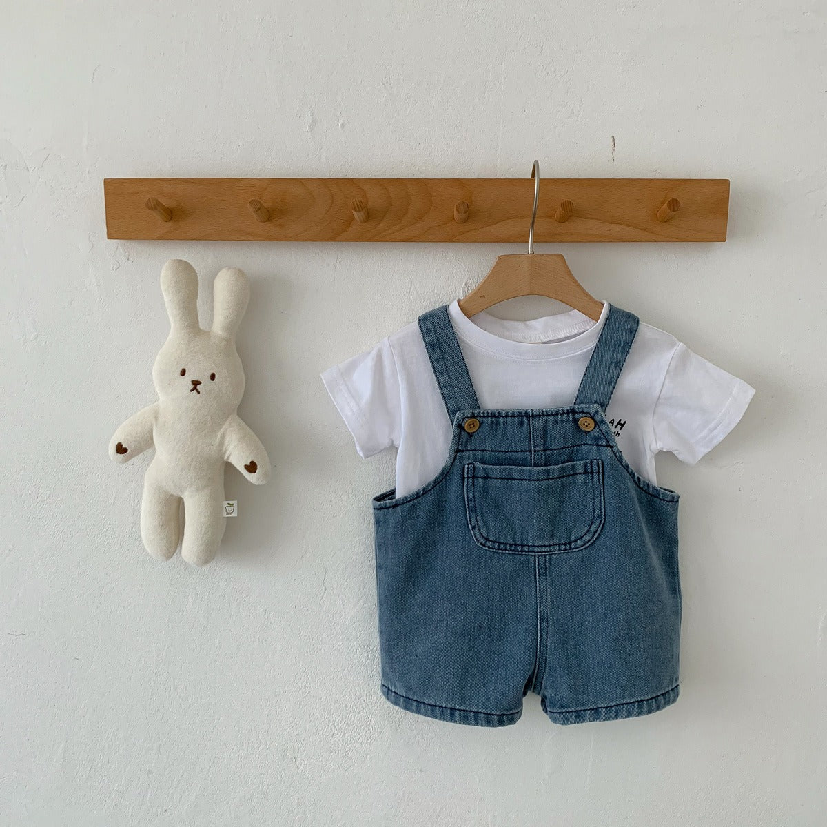 Little Denim Boys and Girls Jumpsuit Set