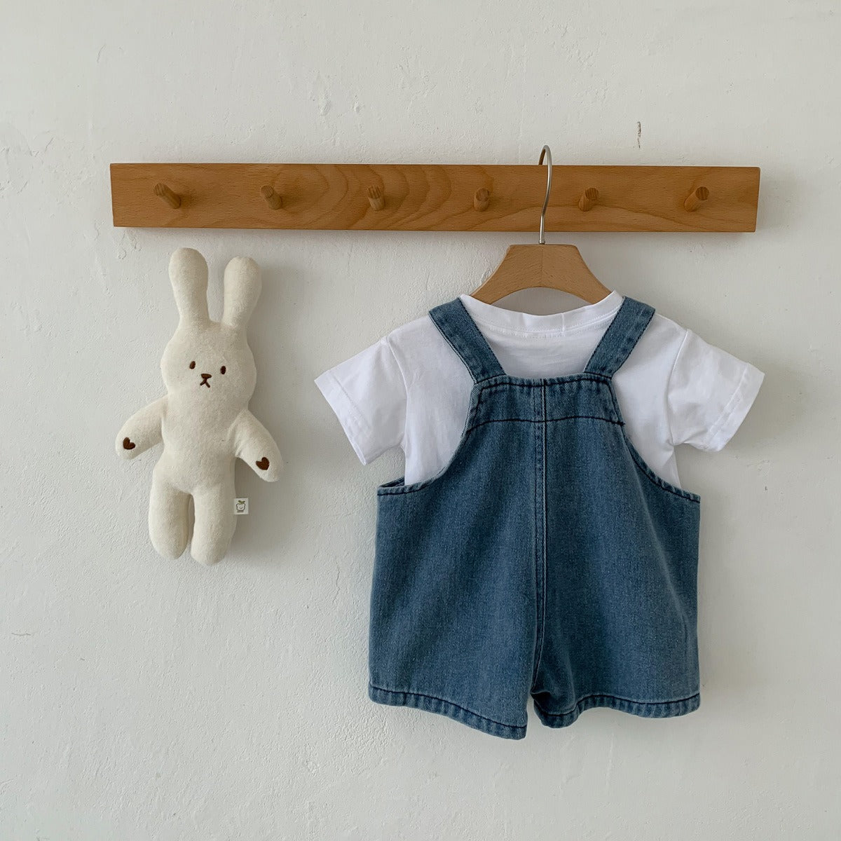 Little Denim Boys and Girls Jumpsuit Set