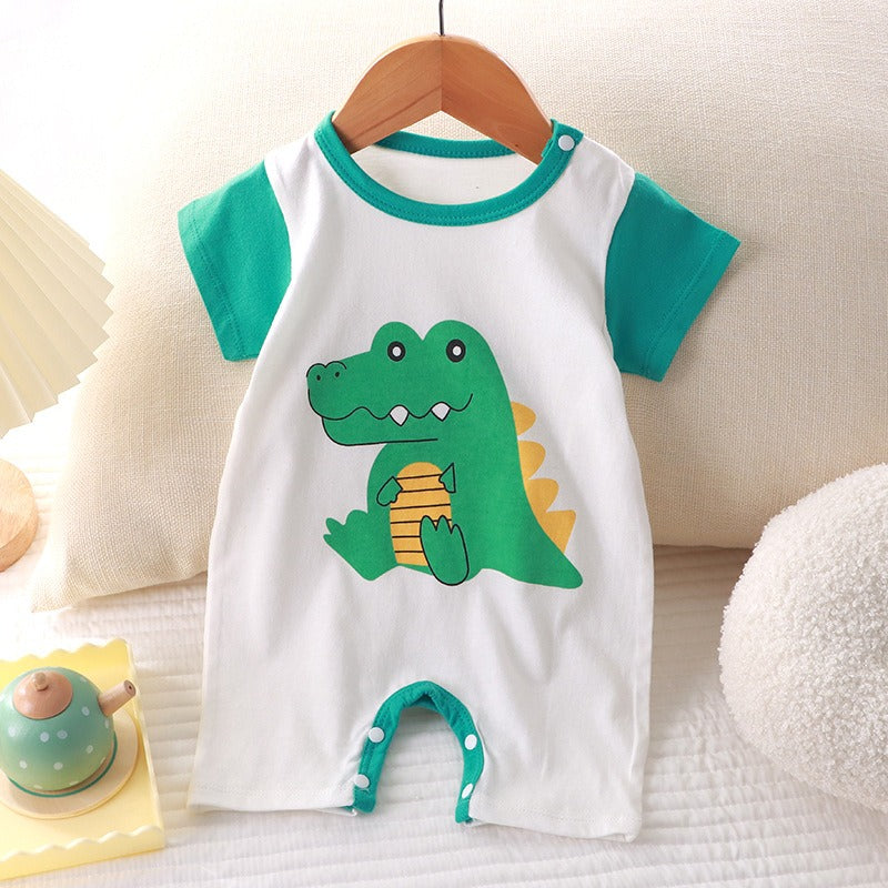 Sweet Dino Baby Boys and Girls Everyday Romper