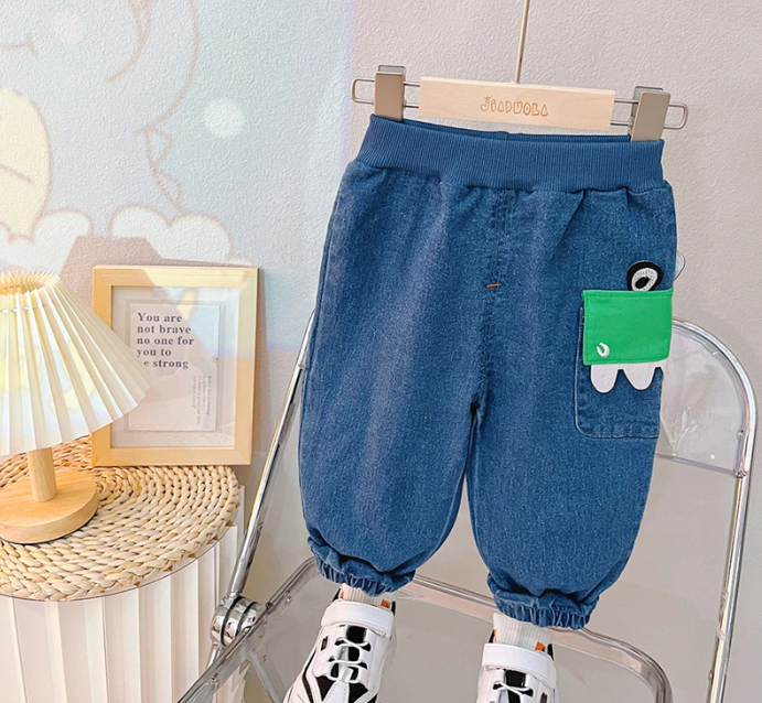 Little Dinosaur Boys Tshirt and Jeans Set