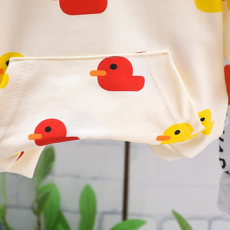 Little Quack Hoodie Sweat Suit Boys Set