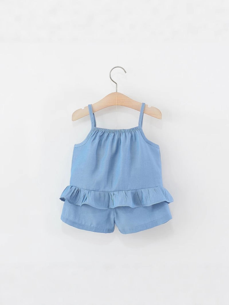 Luna Blue Mushroom Baby Girls Set