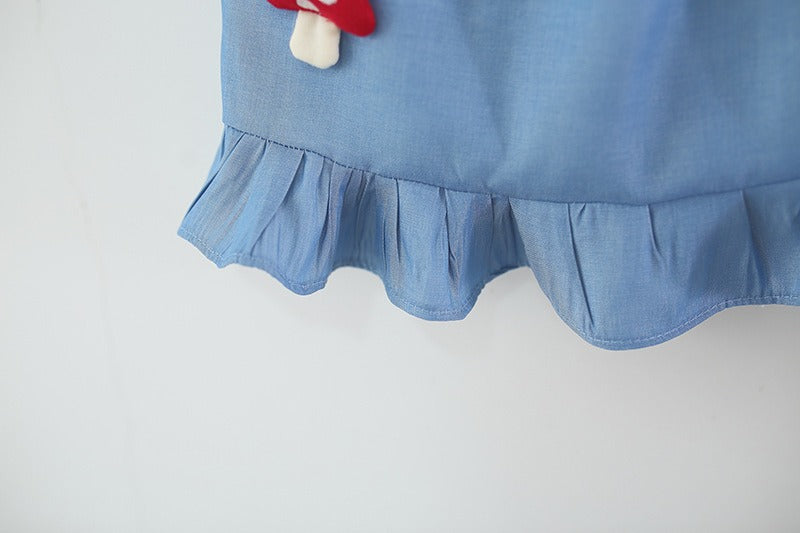 Luna Blue Mushroom Baby Girls Set