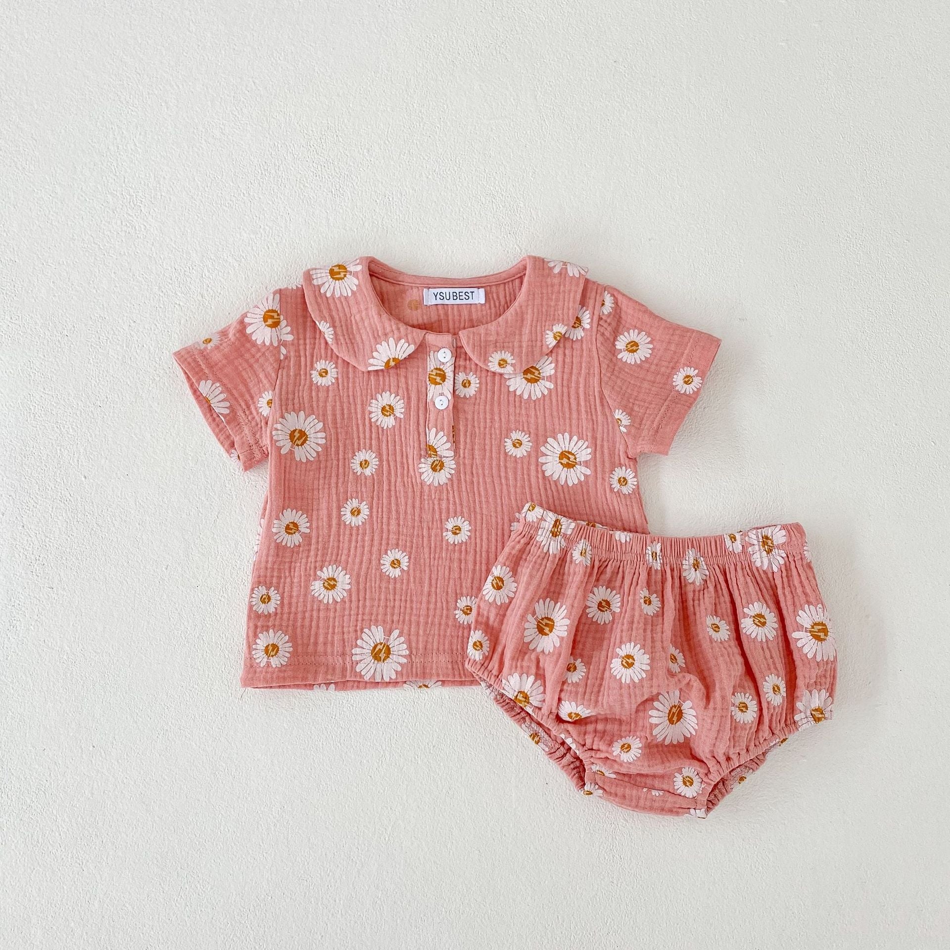 Minimalist Baby Top and Shorts Girls Set