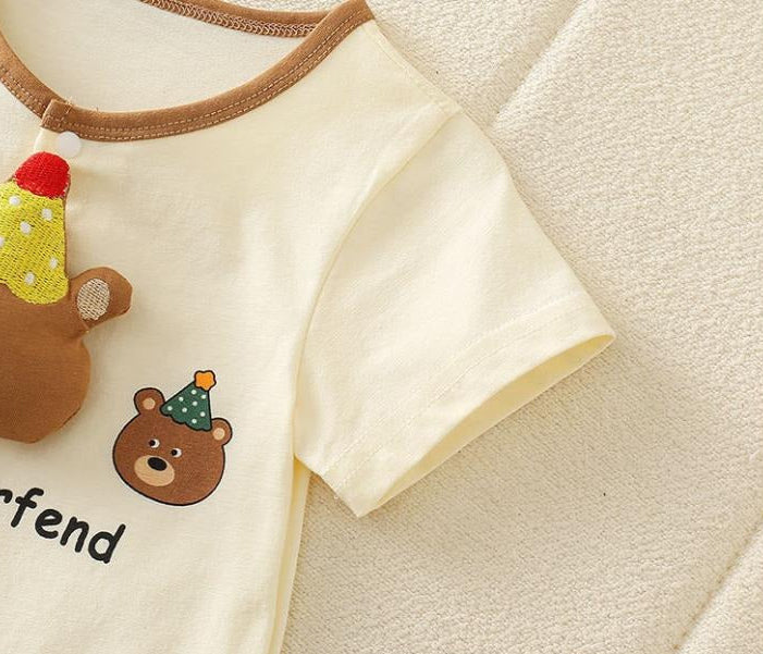 My Best Friend Bear Baby Boys Girls Romper