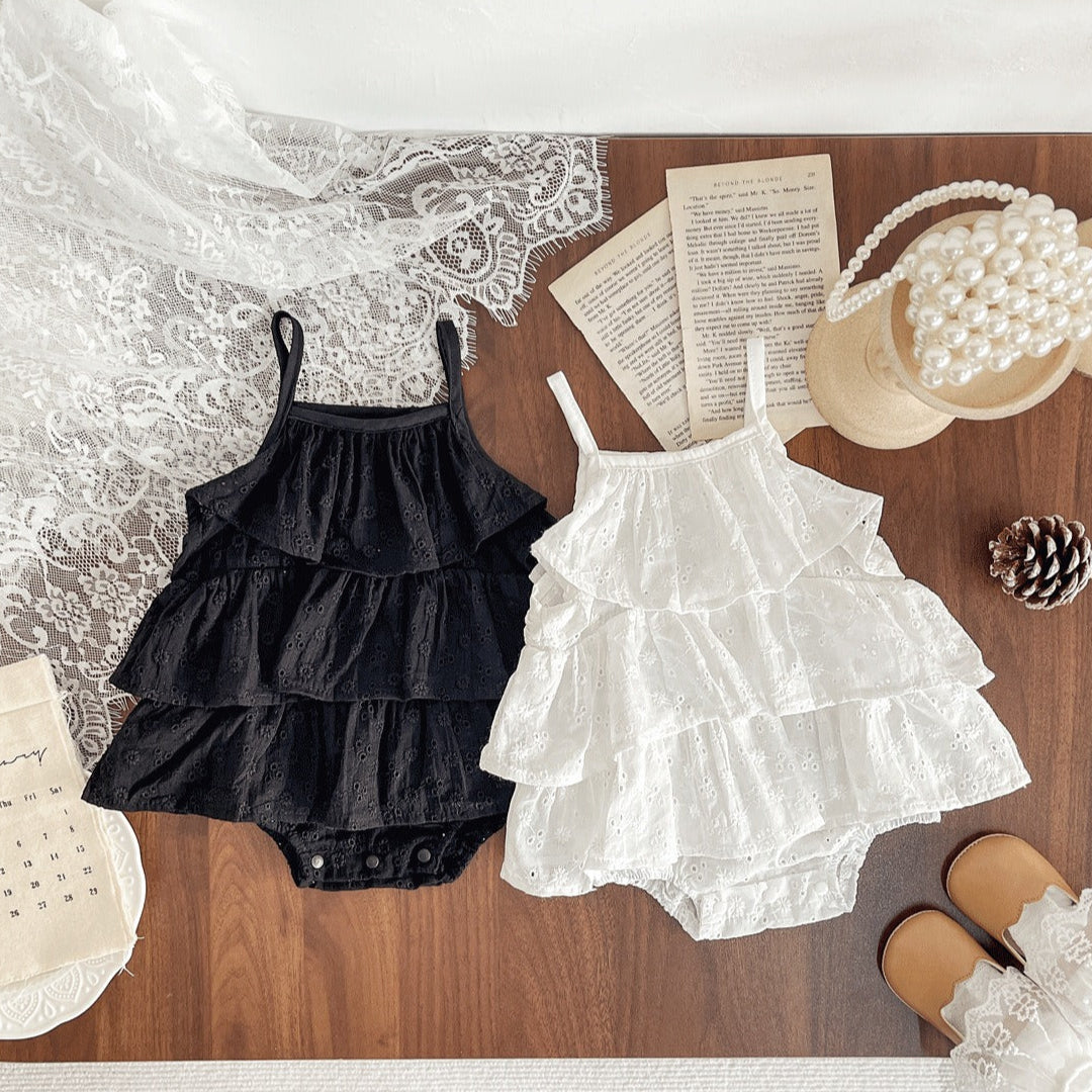 Riley Baby Girls Breathable Romper Dress