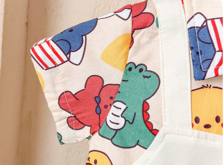 Colourful Jurassic Baby Boys Girls Romper Jumpsuit