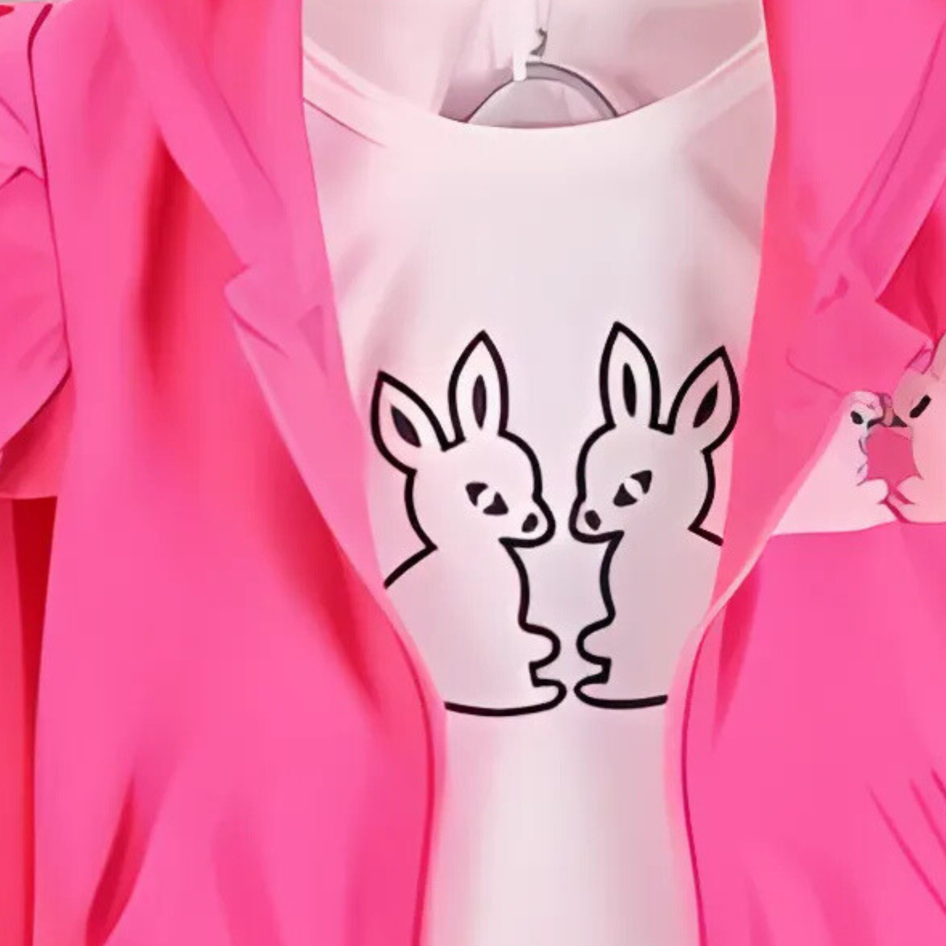 Pink Hoodie Cutie Girls Set