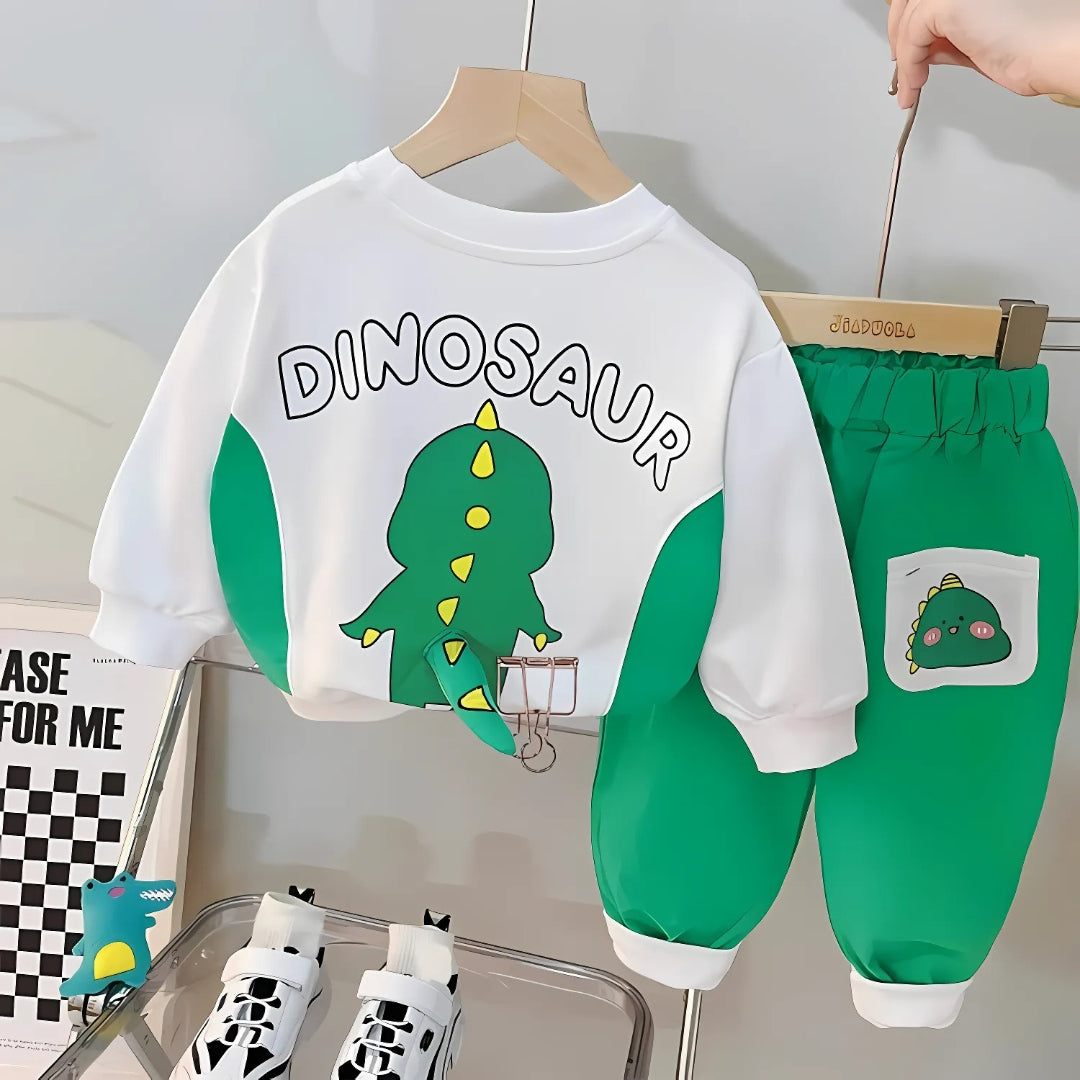 Playful Dino Boys Sweatsuit Set