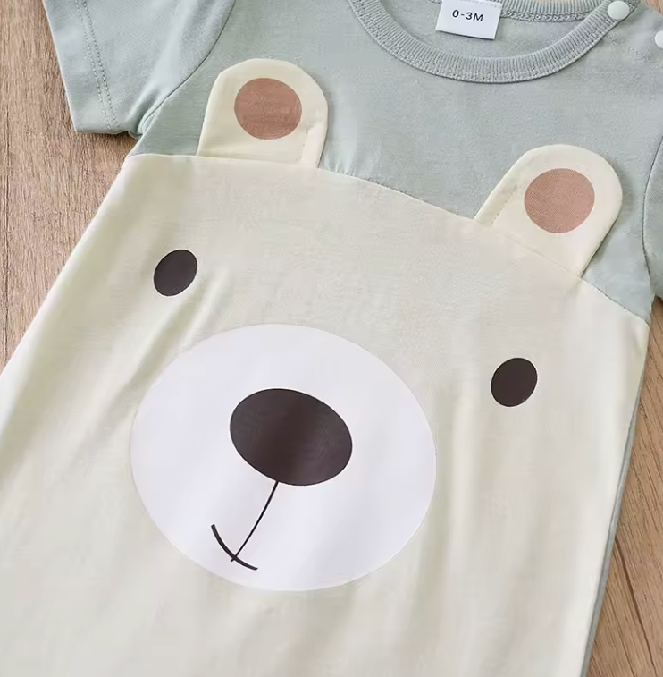 Wonder Baby Boys Girls Bear Romper