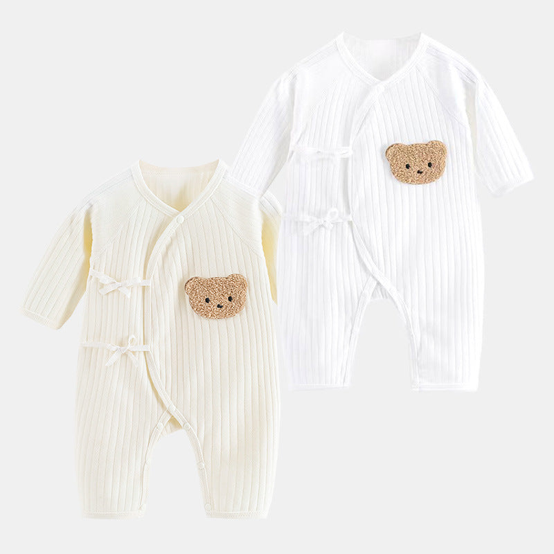 Side Knot Cute Baby Boy and Girl Romper Jumpsuit