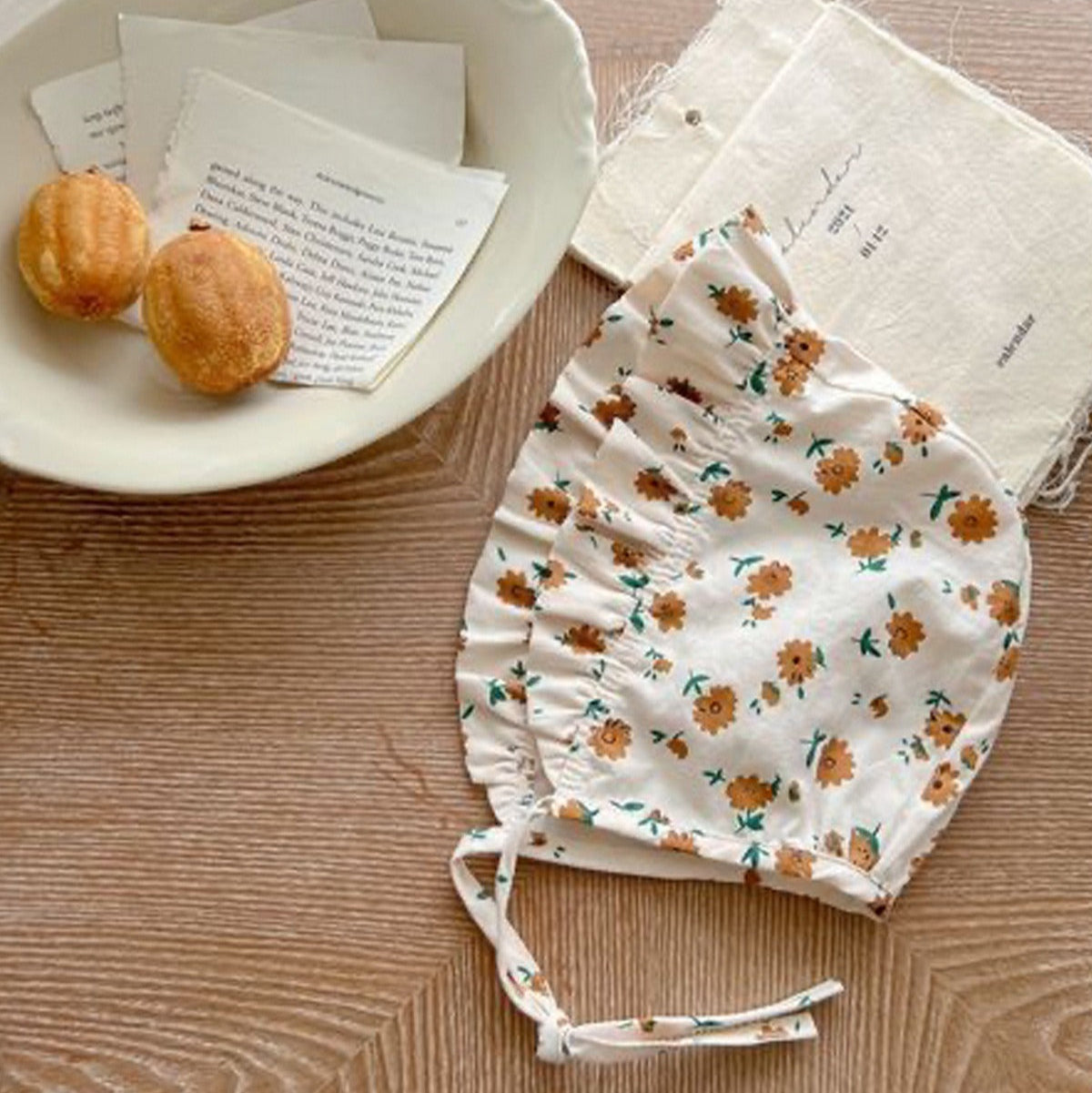 Stella Baby Girls Frill Romper With Cap