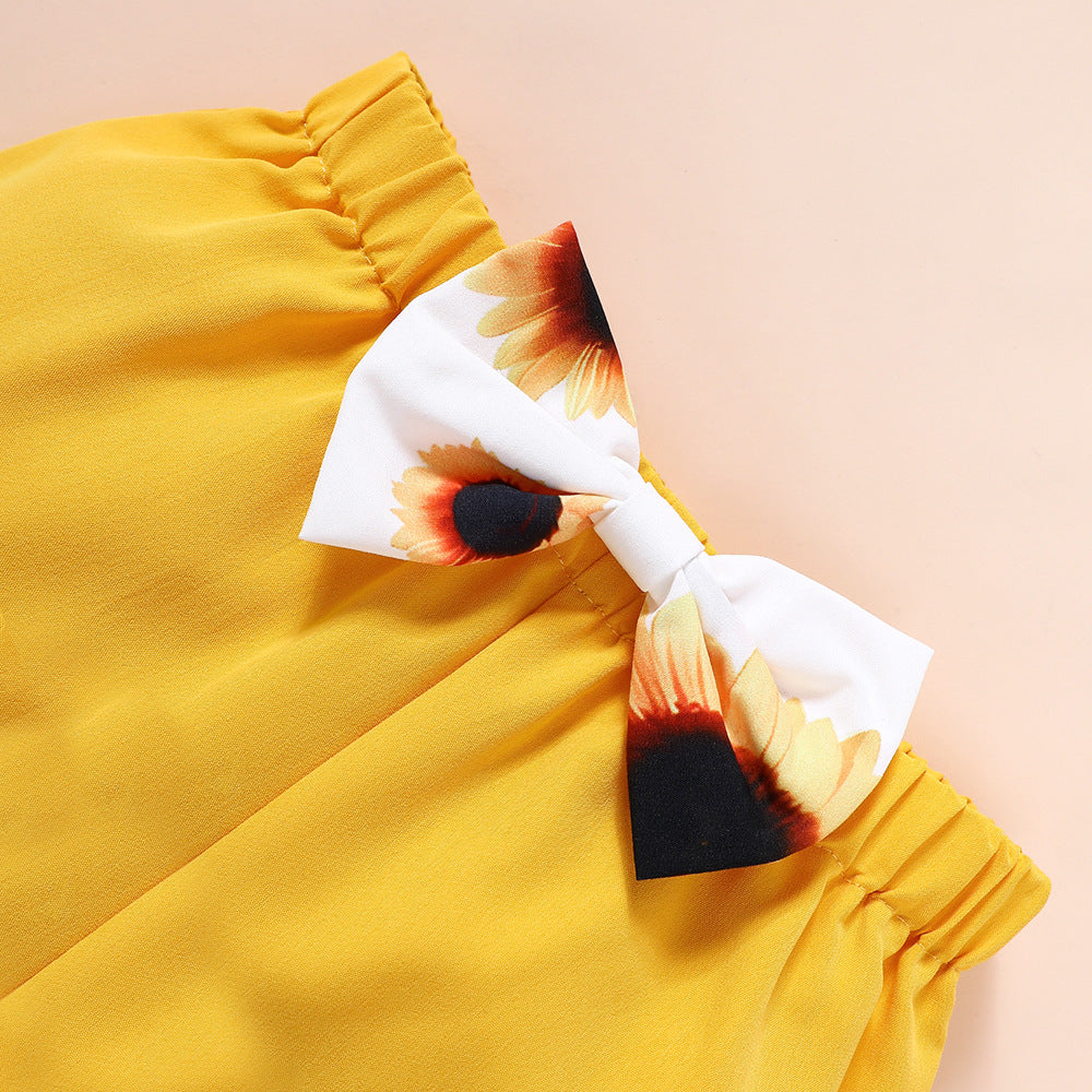 Sun-Kissed Girls Top And Short Set