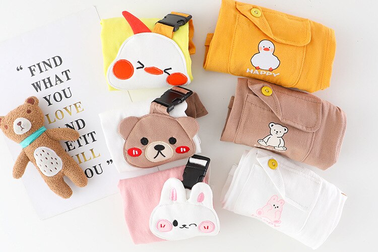 Teddy Attached Boys T-shirt and Bottom Sets