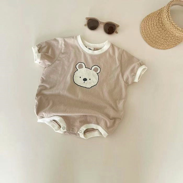 Teddy Bear Printed Baby Boys Romper