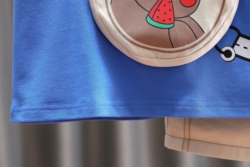 Teddy Zipper Sling Boys Set