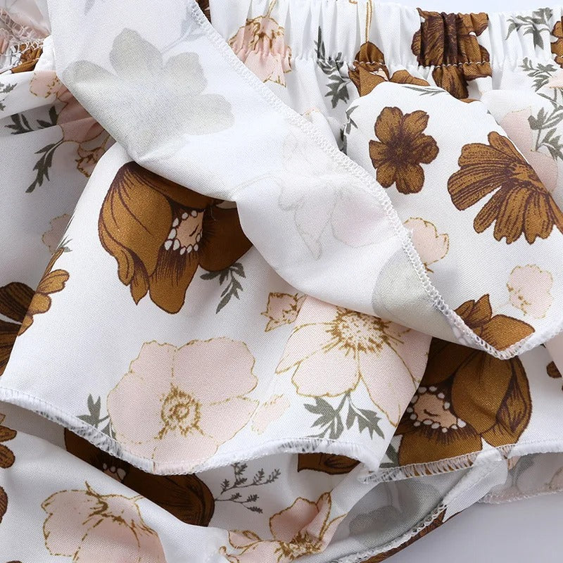 Tiny Twirls Girls Romper Set