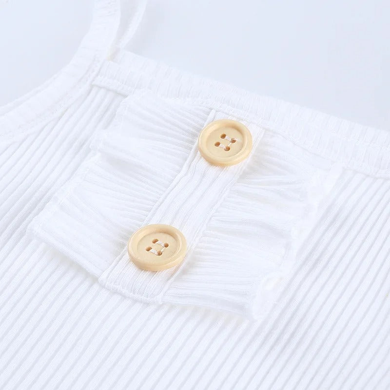 Tiny Twirls Girls Romper Set