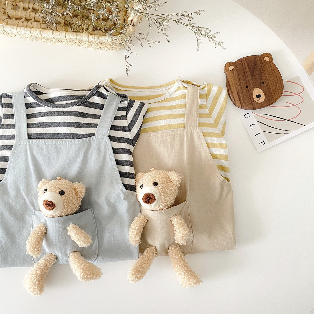 Two Piece Baby Boys and Girls Bear Hanging Set