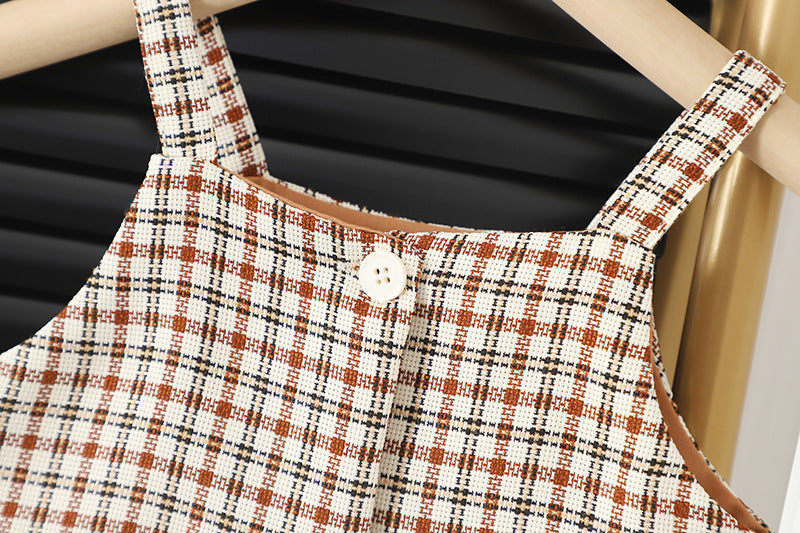 Vintage Girls Two Piece Jacket Frill Dress