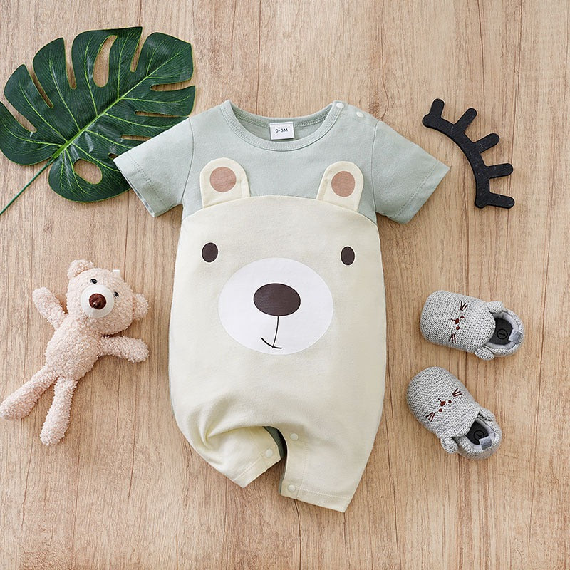 Wonder Baby Boys Girls Bear Romper