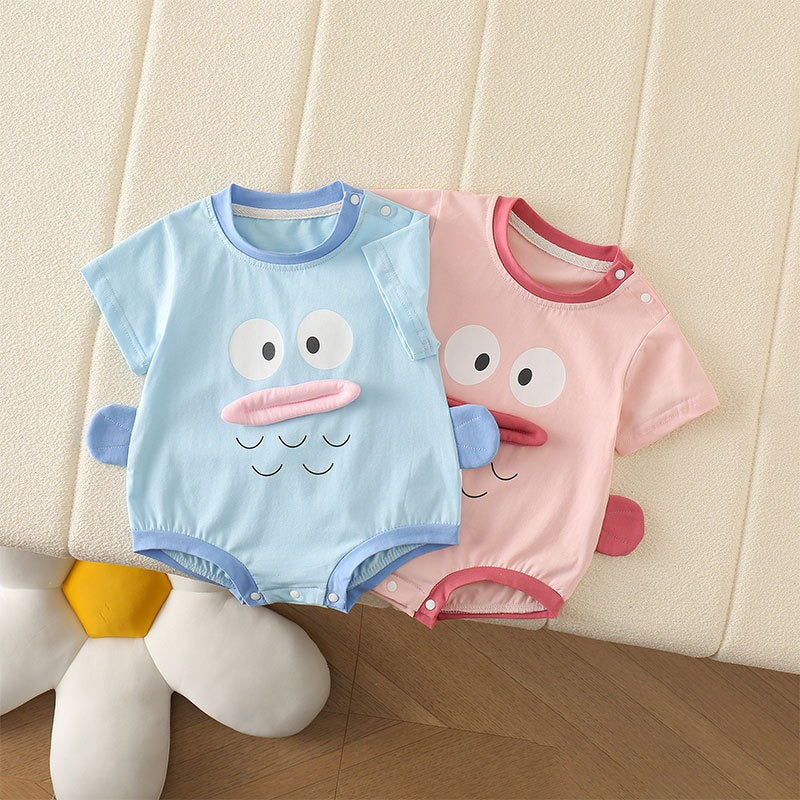 Giggle Mouth 3D Baby Boys Girls Romper