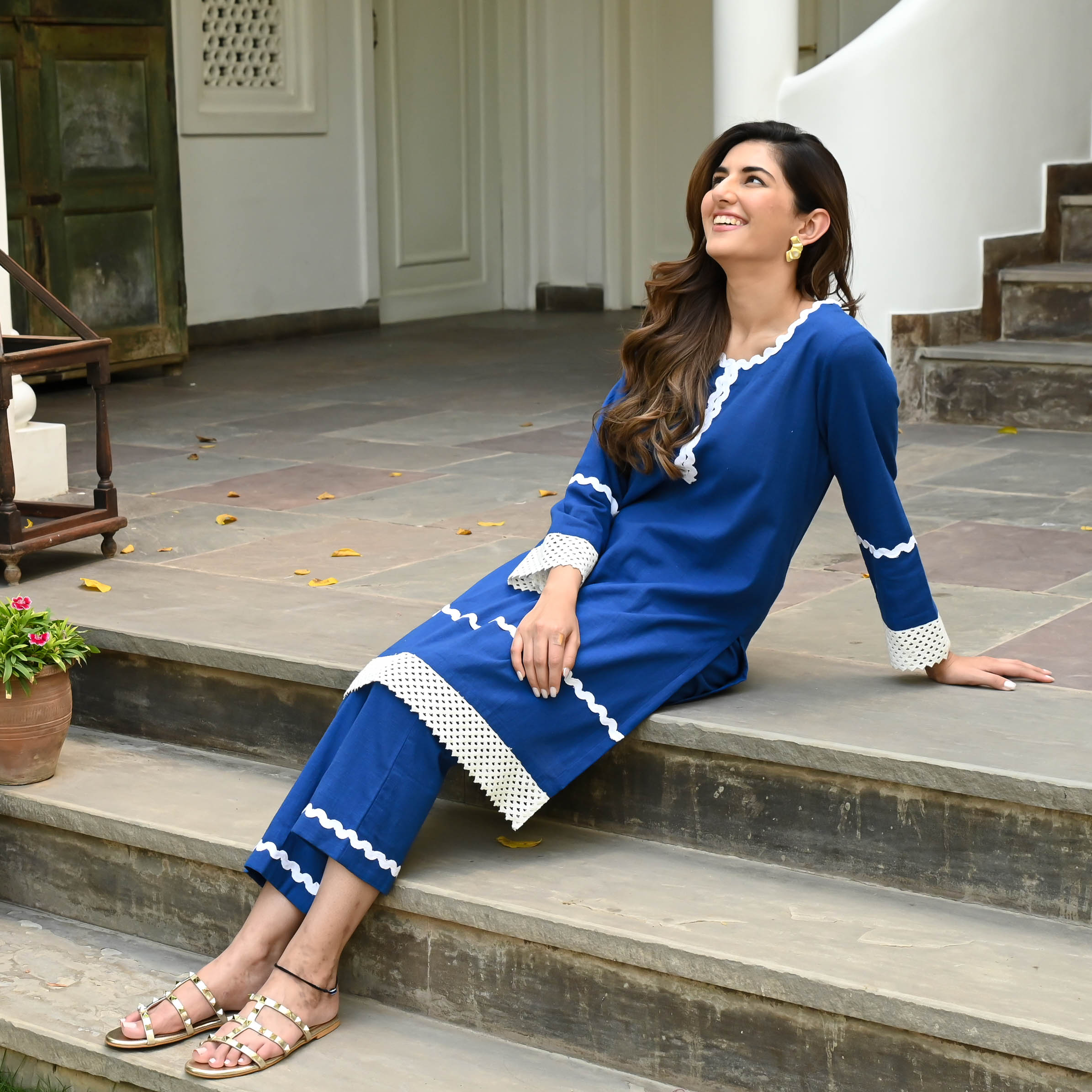Bunaai Cotton Enchant Kurta Set