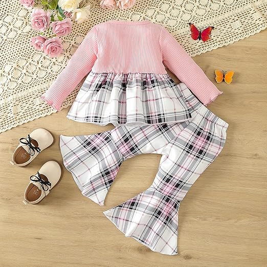 Twirl in Top & Flared Pants Baby Girls Set