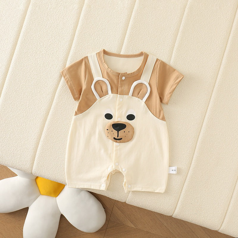 Teddy Beige Baby Boys Girls Jumpsuit Romper