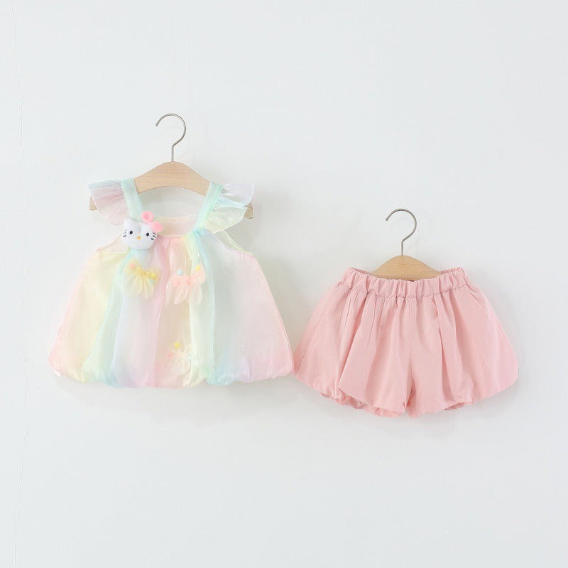 Candy Floss Bunny Baby Girls Set