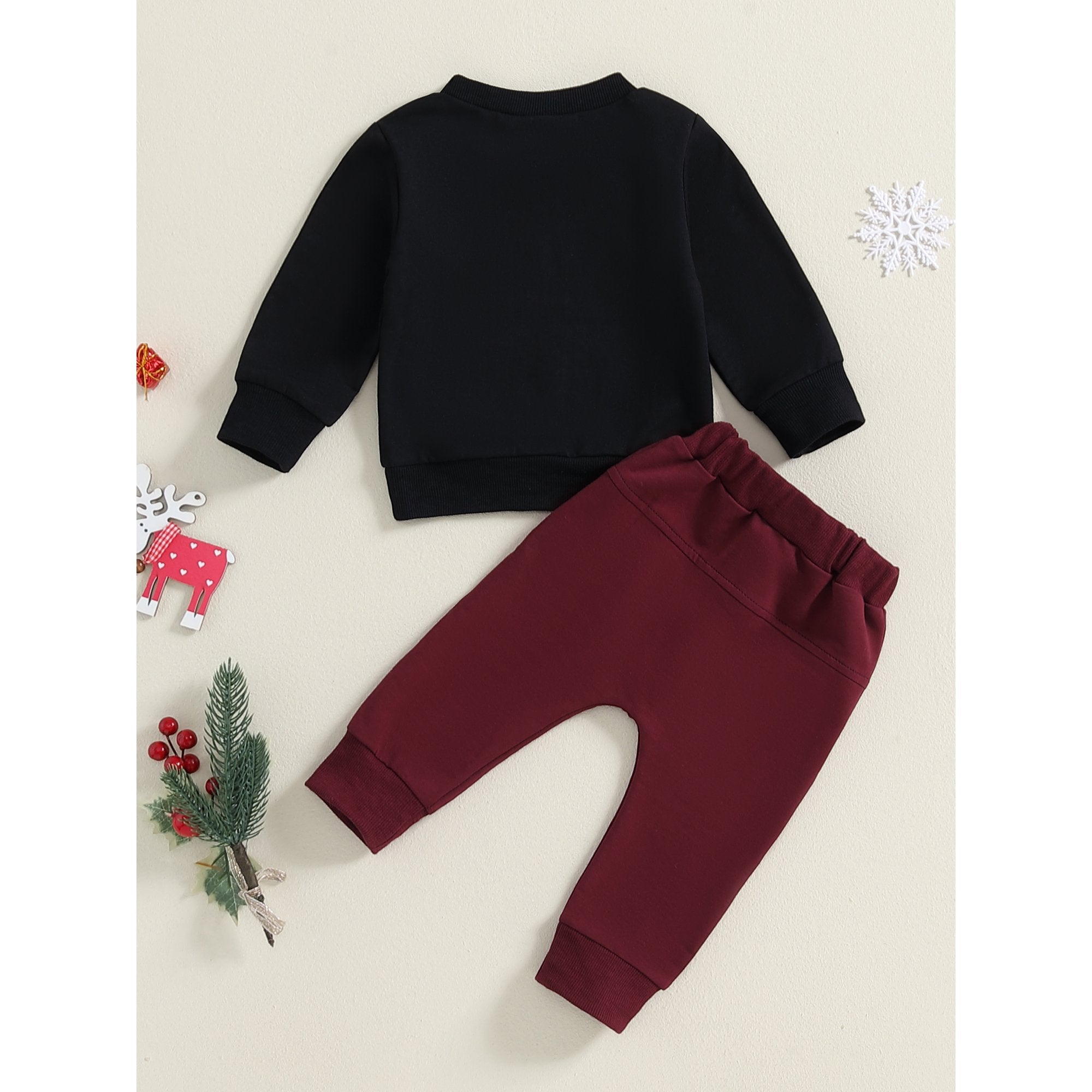 Snowman Baby Boys Sweatshirt and Bottom Set